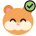 Hamster cheering with a green check