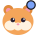Hamster with a blue update dot