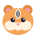 Hamster stuffing its cheeks
